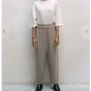 DARK GRAY wool blend Cordera pants